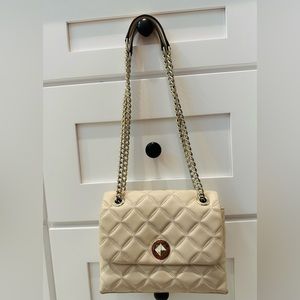 Kate Spade Natalia Quilted Leather Small Flap Chain Shoulder Bag Crossbody
